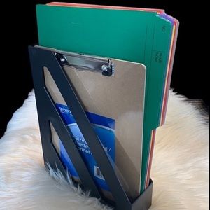 Magazine organizer set clip board folder